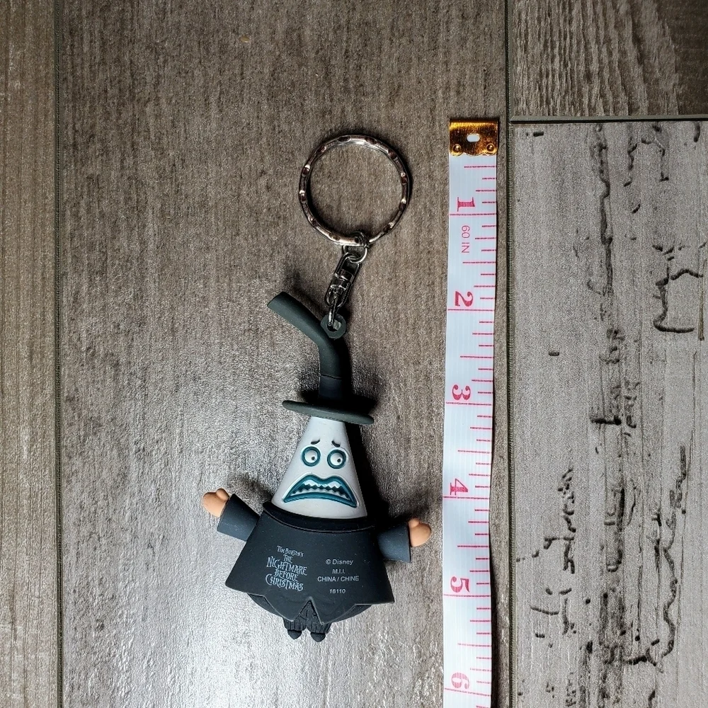 Disney Tim Burton Nightmare Before Christmas Double-Sided Mayor Keychain NWOT
